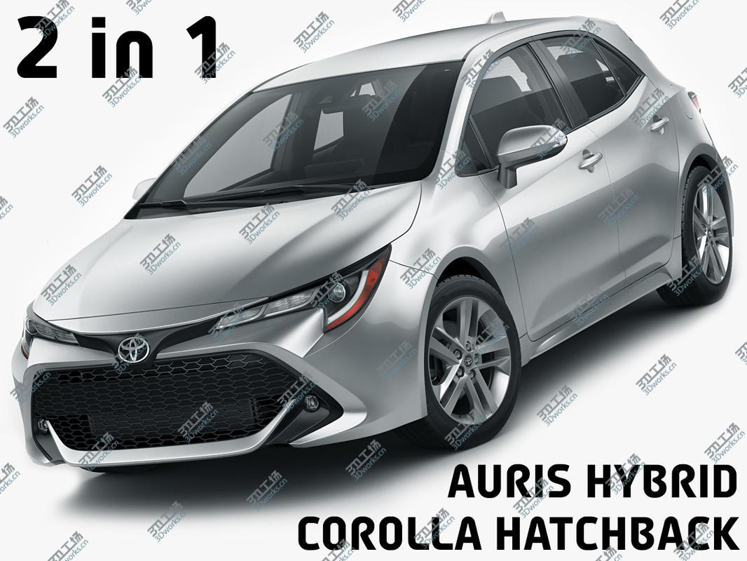 images/goods_img/202104023/Toyota Corolla Hatchback and Auris 2019 3D model/1.jpg